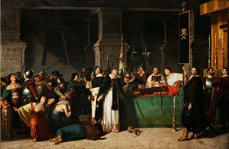 Luis Montero - The Funerals of Inca Atahualpa (1867)