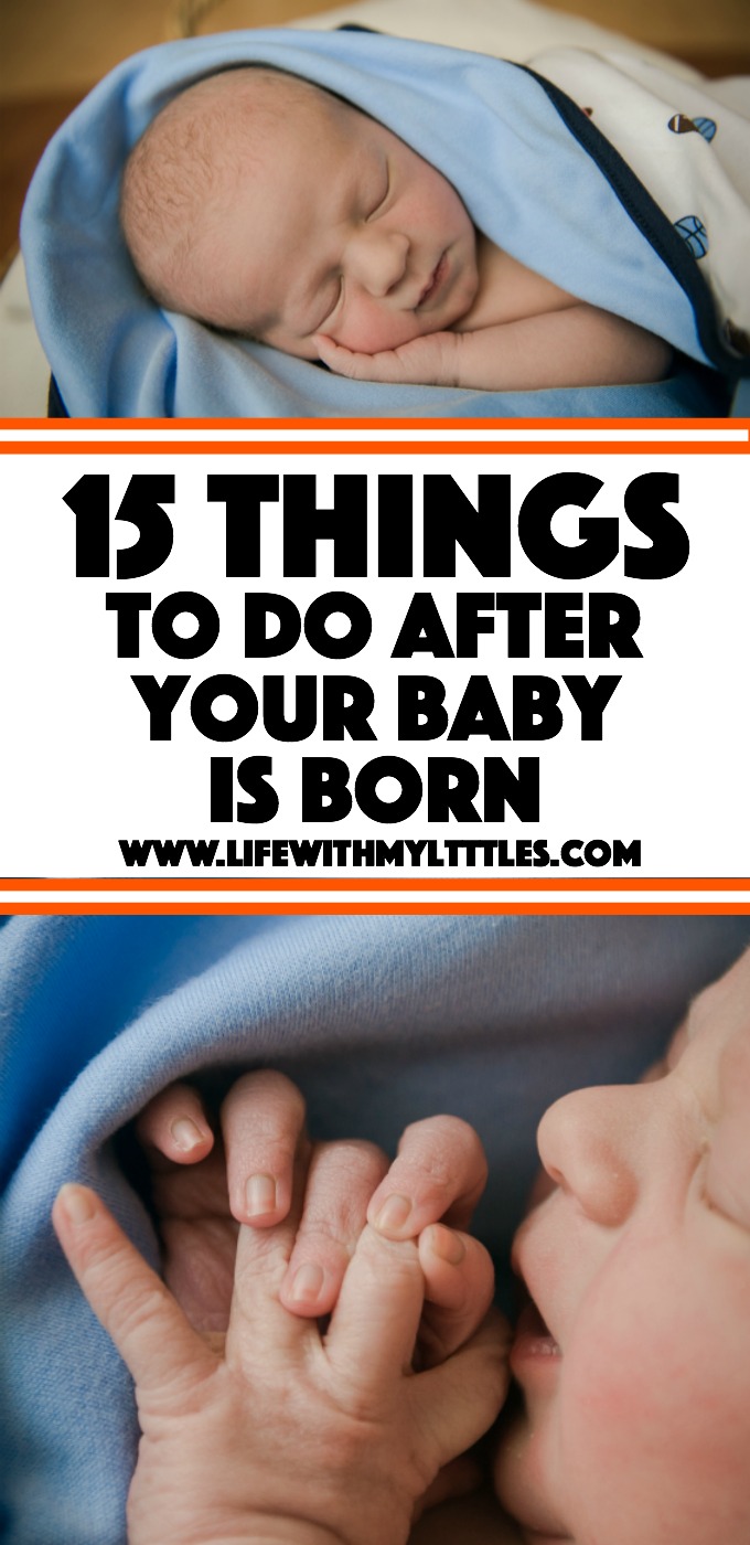 Not sure what things need to get done after your baby is born? Here are 15 things to do after your baby is born in the days and weeks after your baby is born! A great postpartum to do list!