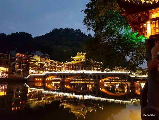 Fenghuang Ancient Town at night