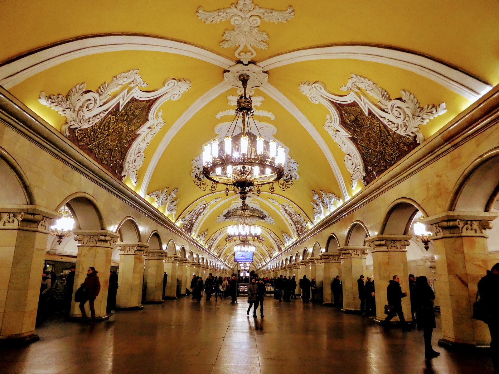Komsomolskaya Metro Station, Moscow 