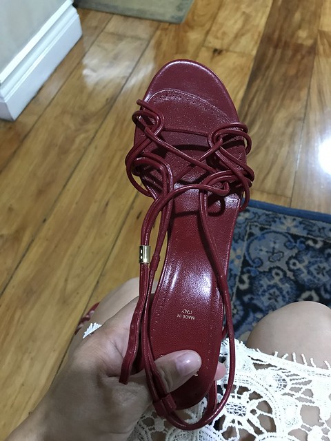 Bally red sandals
