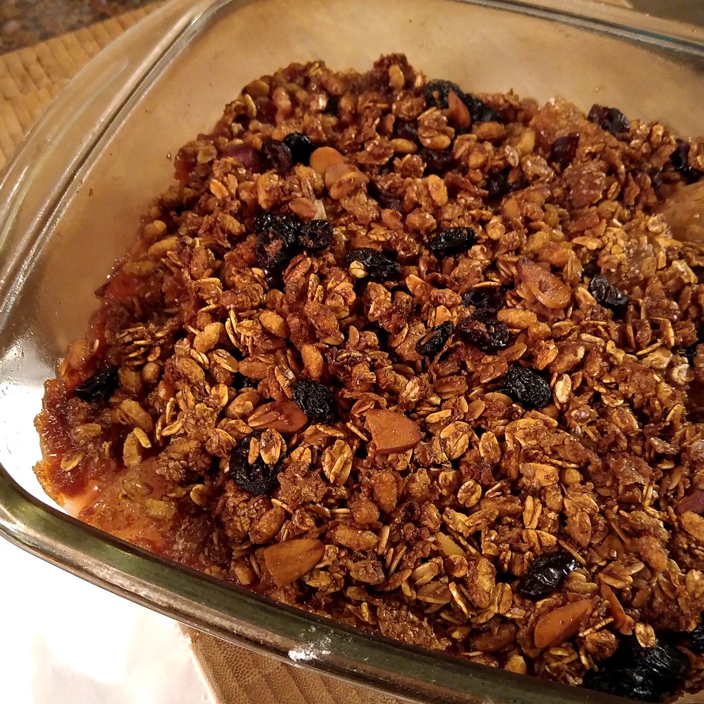 Asian Pear and Cranberry Crisp