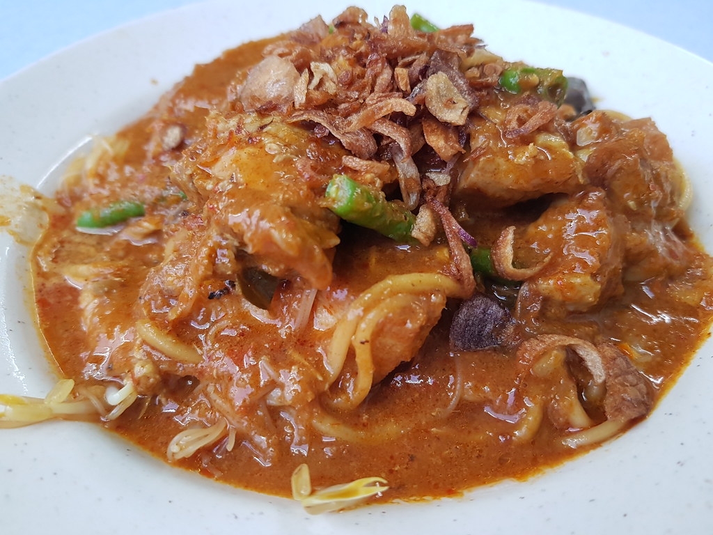 干咖哩雞米粉麵 Dry Curry Noodle $6 @ Restoran MC Curry Noodles Shah Alam Glenmatie