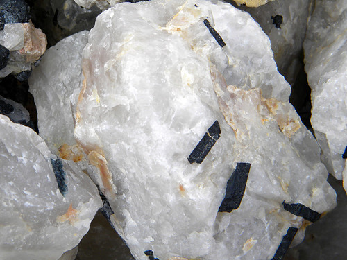 Black Crystals in White Stone (Las Vegas)
