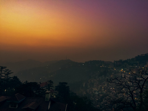 shimla sunset fog foggy cameraphone iphoneography
