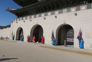Guards at Gyeongbokgung Palace