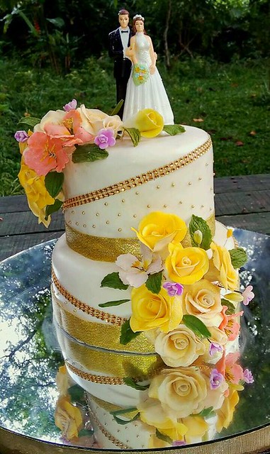 Cake by Sweet cake and sugar flowers