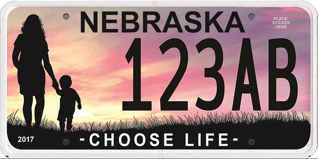 Gov. Ricketts Unveils “Choose Life” License Plate Design
