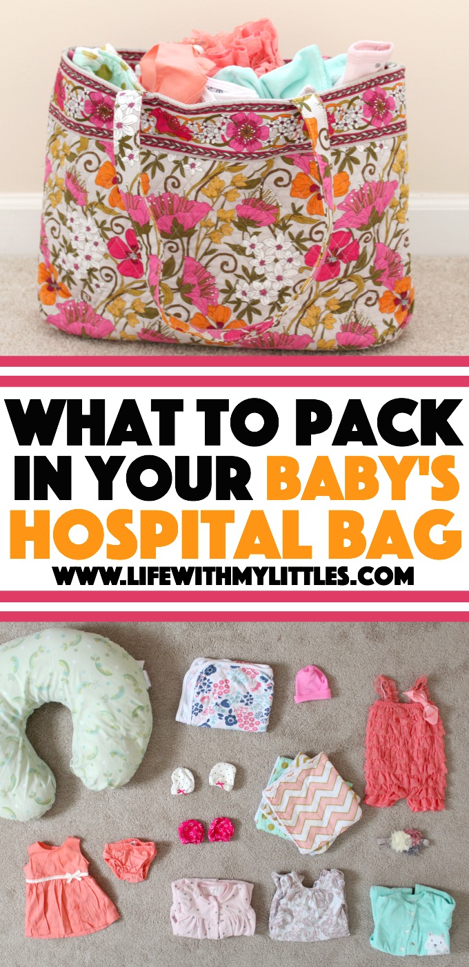 Not only should you pack a hospital bag for you when you're pregnant, but you should pack a hospital bag for your baby! Here's what an experienced mom packed the first time, what she didn't use, and what she packed the second time! A super helpful list of what to pack in your baby's hospital bag!