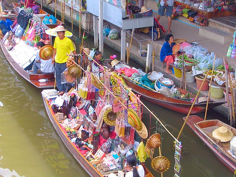 Bangkok floating market