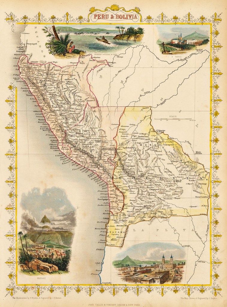 John Tallis - Peru & Bolivia (1851)