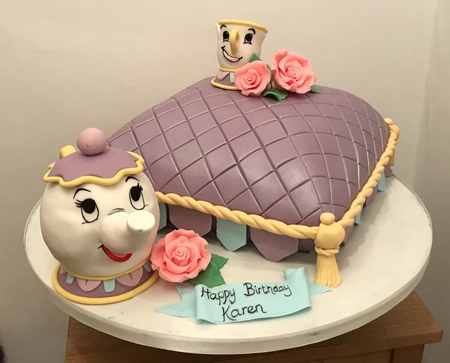 Beauty and the Beast Carved Cushion Cake by Dream City Cakes