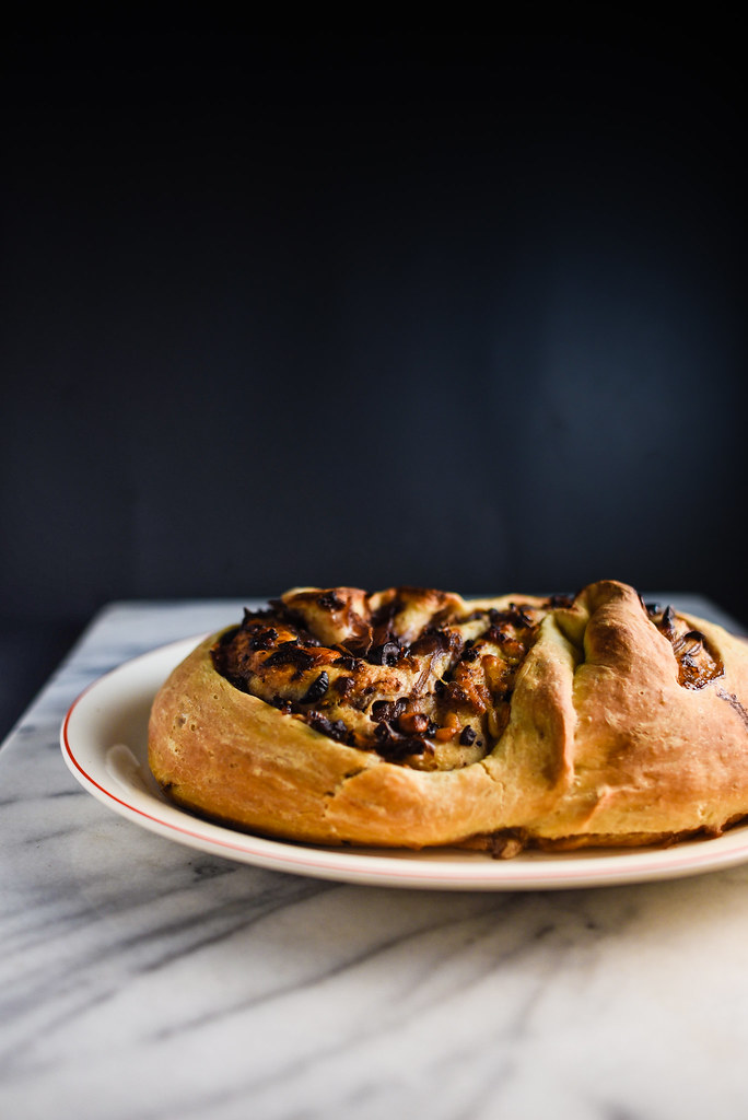 Twisted Bread Stuffed with Shallot Confit and Blue Cheese | Things I Made Today