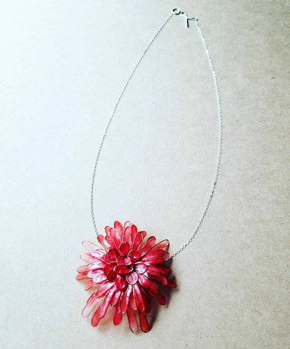 Chrysanthemum Paper Necklace by VERSO Jewelry