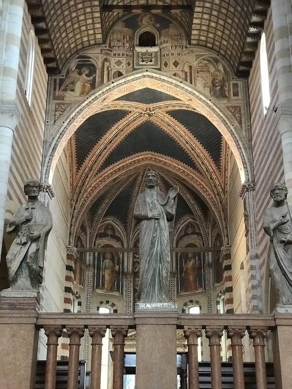The upper, main cathedral of San Zeno