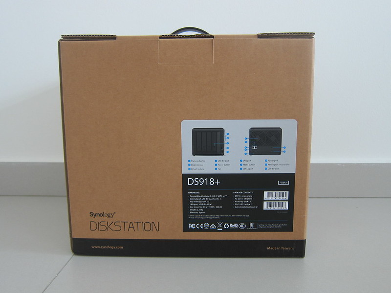 DS918+ - Box Back