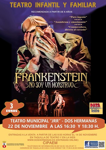 Cartel del espectáculo infantil Frankestein