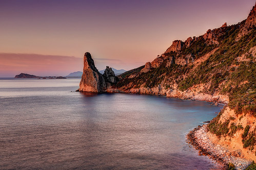 italy sardinia mediterraneanculture landscape sea stack pedralonga rockformation coastline