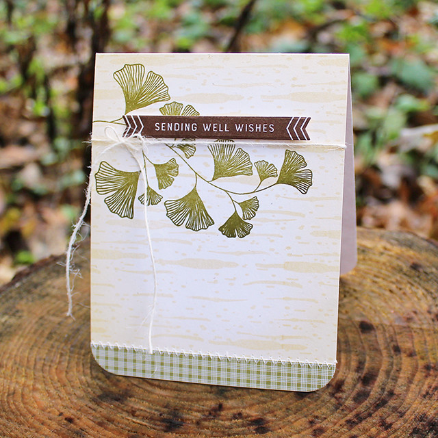 Ginkgo Well Wishes Card