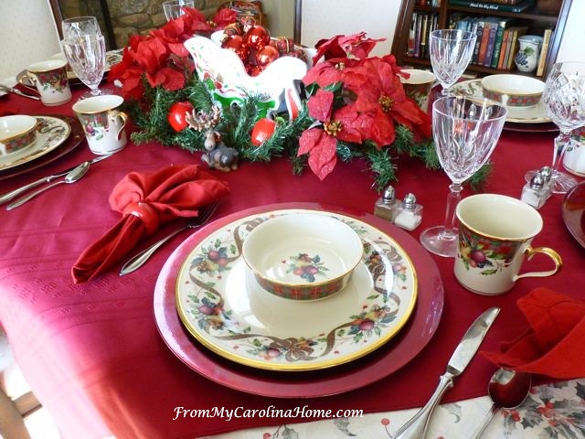 Winter Snowflake Tablescape - Corner of Plaid and Paisley