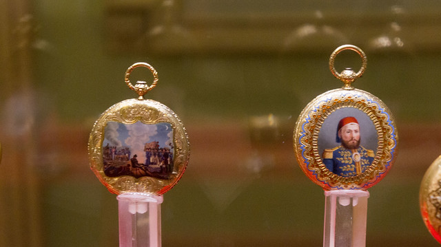 Golden pocket watches at Egypt's Royal Jewelry Museum