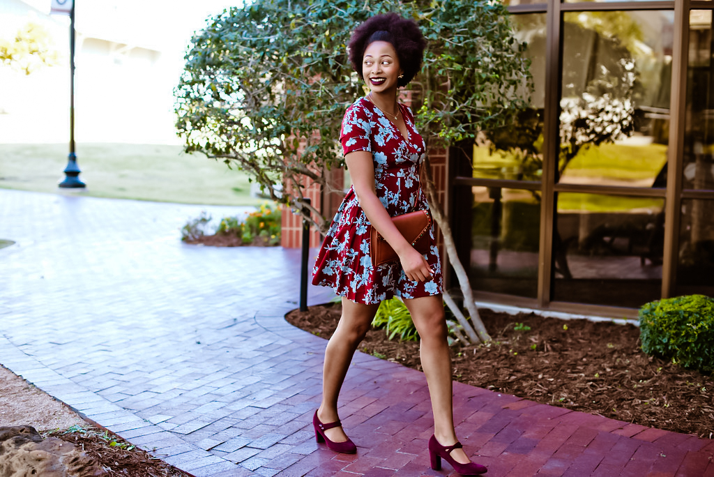 how to style a floral skater dress