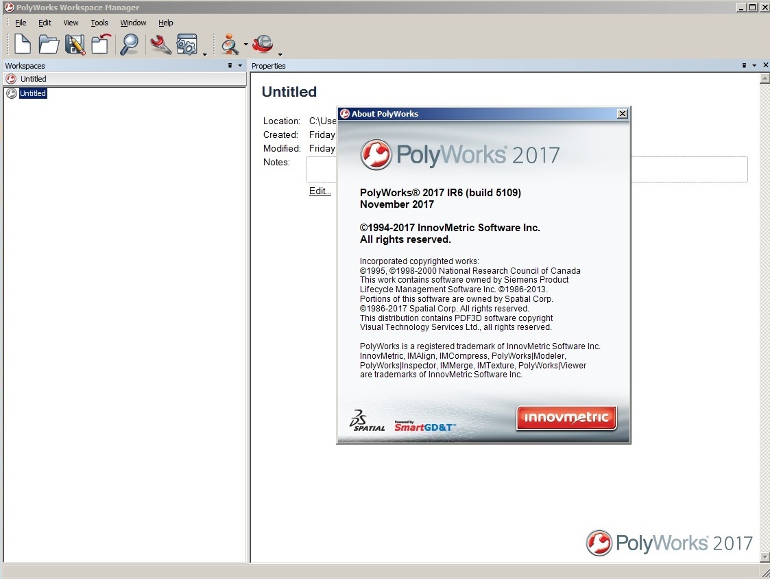 Working InnovMetric PolyWorks 2017 IR6 full license