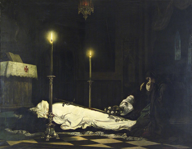 Viktor Madarász - The Mourning of László Hunyadi (1859)