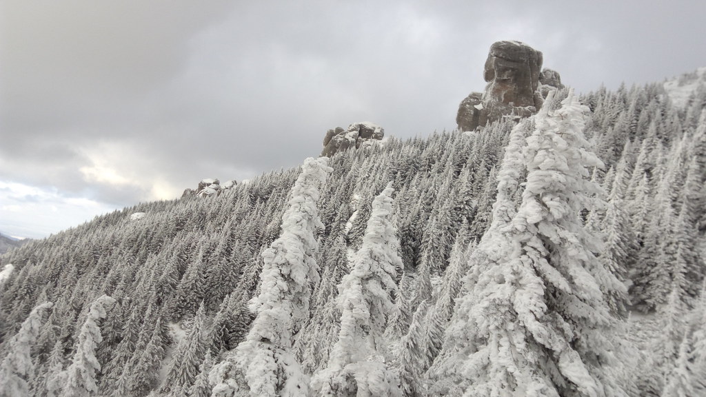 Ciucas Peak on winter