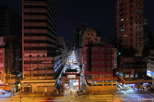 Temple Street at Night
