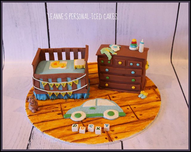 Baby Nursery Cake by Leanne's Personal-iced Cakes