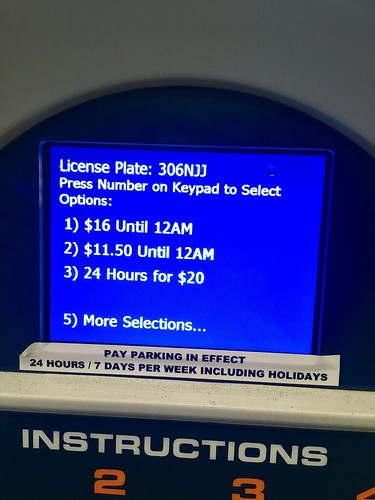 Parking meter’s ridiculous options