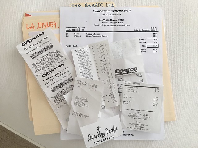 expenses receipts