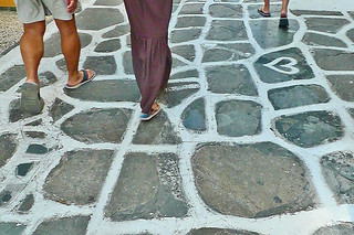 Mykonos - Old town street floor
