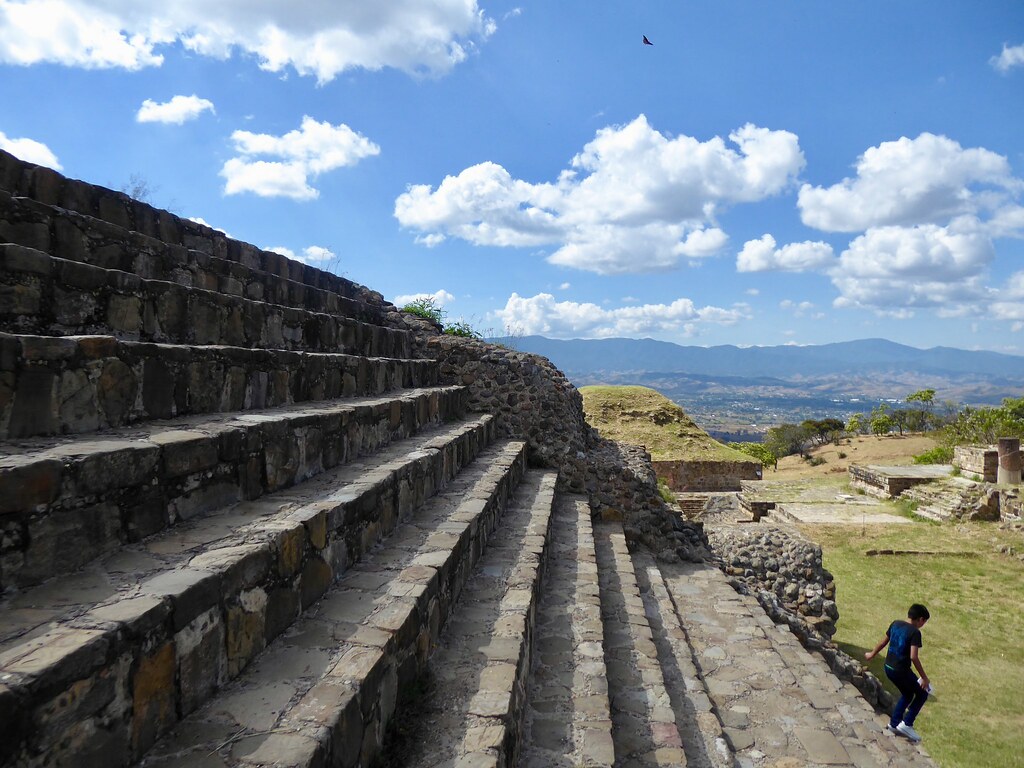 Monte Albán, rovine Zapoteche , stato di Oaxaca