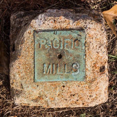 Pacific Mills property marker #1