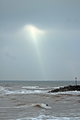 sidmouth devon beach sea sun cloud