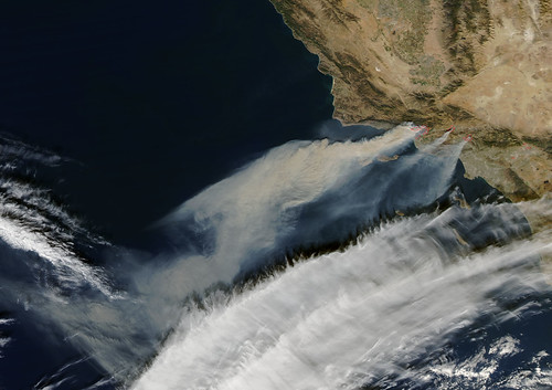 Santa Ana Winds Help Flame Huge Firestorm in Southern California