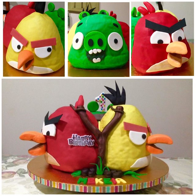Angry Birds Cake by Ging Rubias Maravilla of Too-Nice-to-Slice
