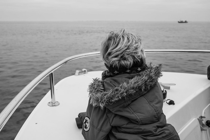 En bateau sur le bassin d'Arcachon - hiver 2016