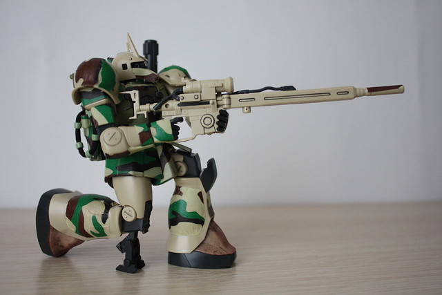 [HGUC] MS-05L Zaku I Sniper Type[Yonem Kirks] ver. Woodland Camouflage