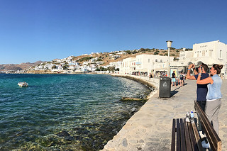 Mykonos - Old Port tourists