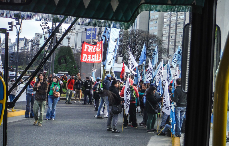 Demonstration Buenos Aires Argentina Argentiina mielenosoitus