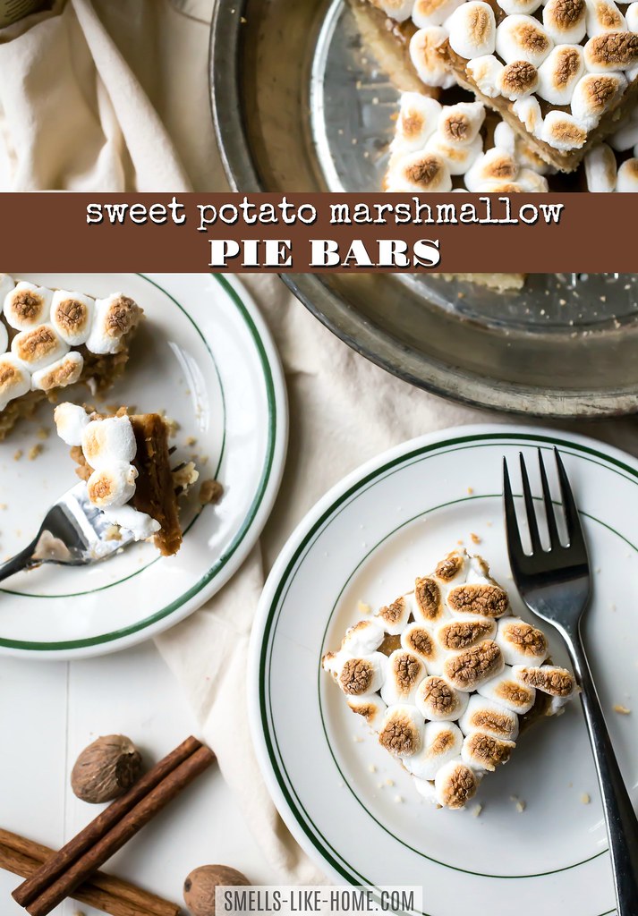 Sweet Potato Marshmallow Pie Bars