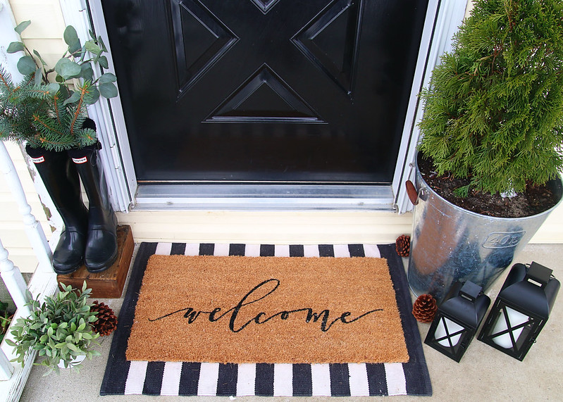 Fun Neutral Holiday Front Porch
