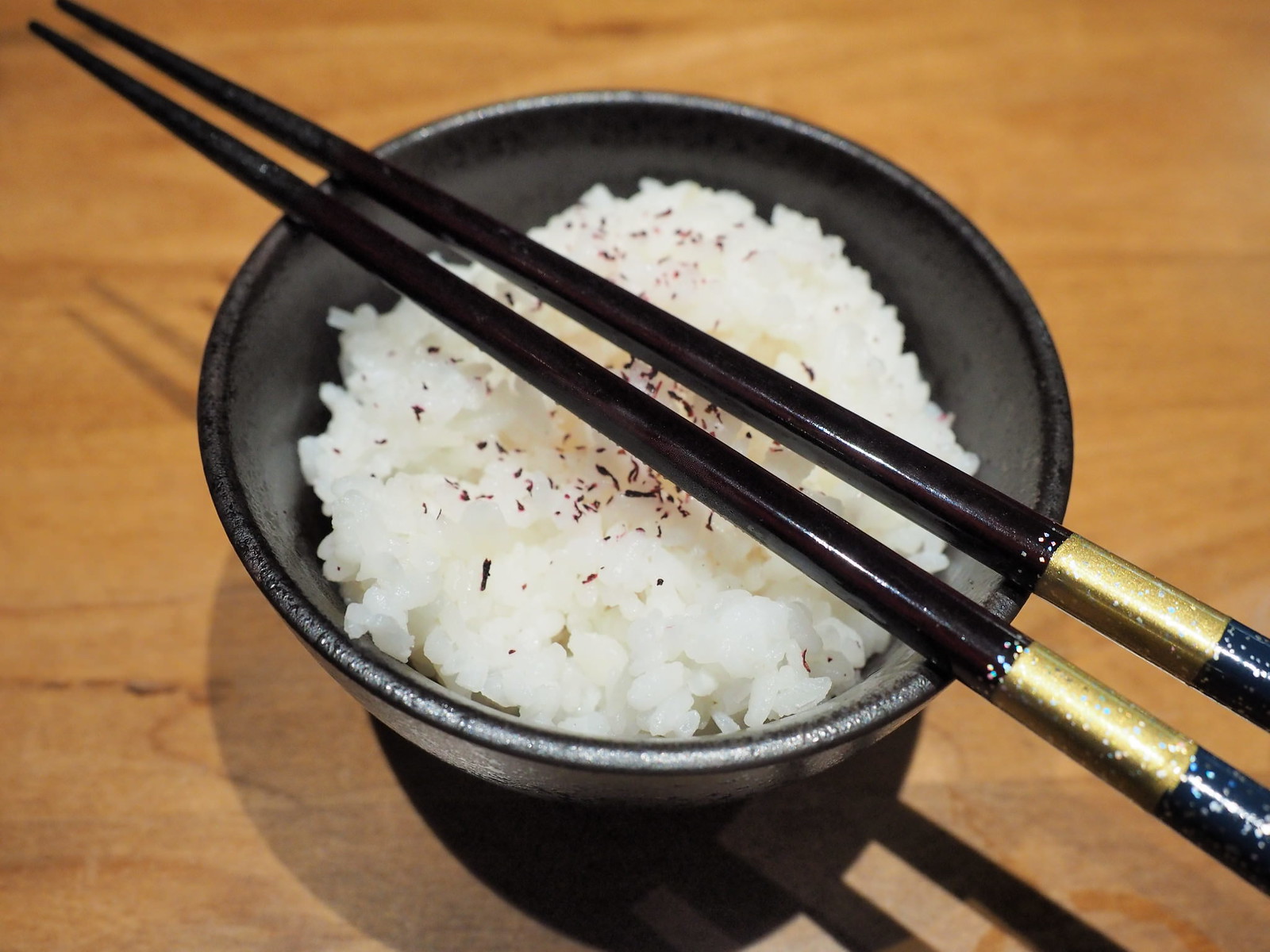 The bowl of rice for the dinner set
