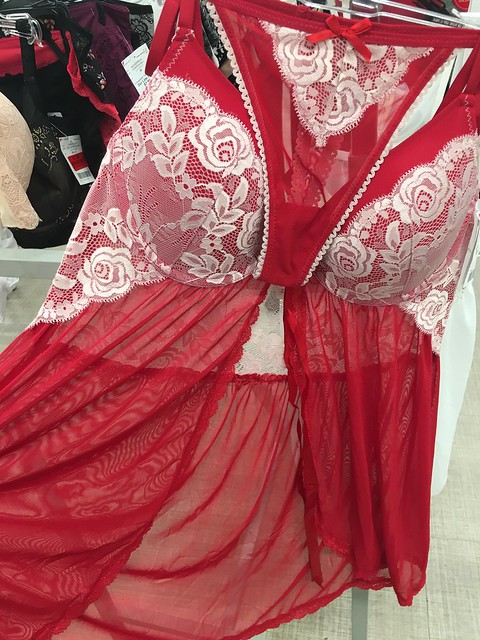 red sexy night dress