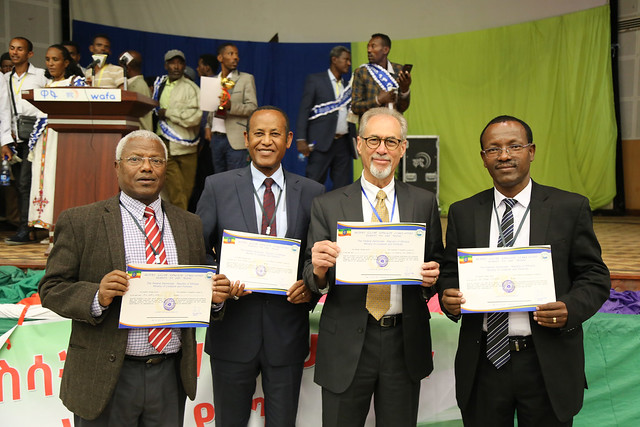 ILRI Livestock master plan team honored by H.E Dr Mulatu Teshome, President of Ethiopia