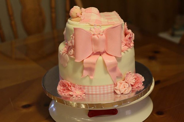 2 Tier Baby Shower Cake by Sydney Sweet Art Cakes