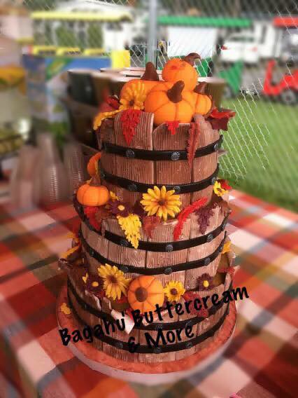 Fall Festival Cake by Linda Robillard-Gascon of Bagahu's Buttercream & More